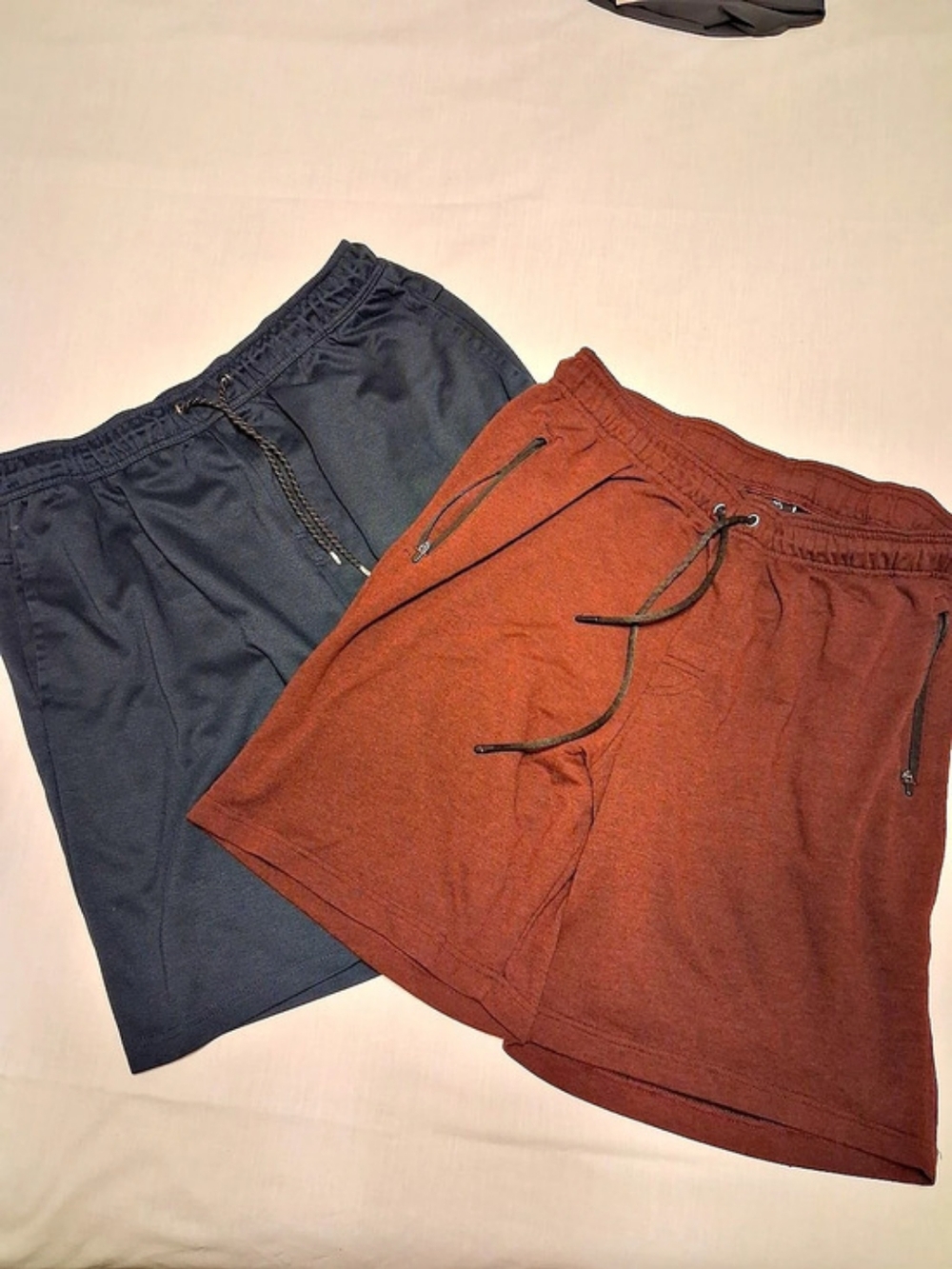 2 Pairs Leg3nd Athletic Shorts in Red & Navy Size XL